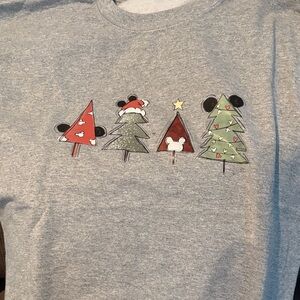 Gray Holiday Graphic Sweatshirt